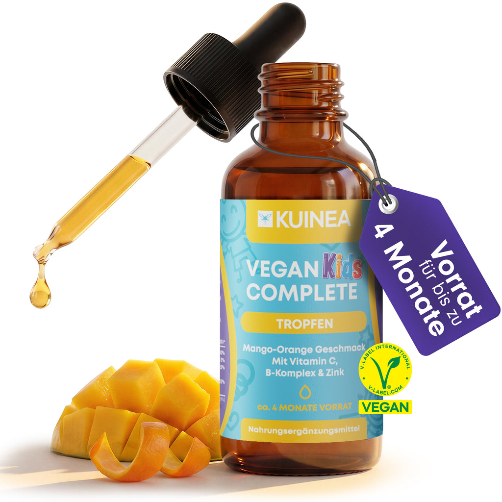 KUINEA Kids Multivitamin Tropfen – Mango-Orange (20 ml)
