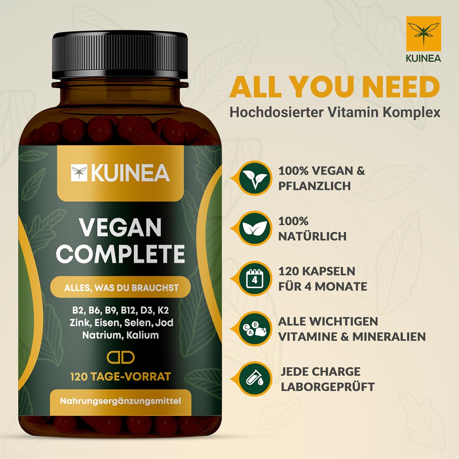 KUINEA Vegan Complete Multivitamin Kapseln