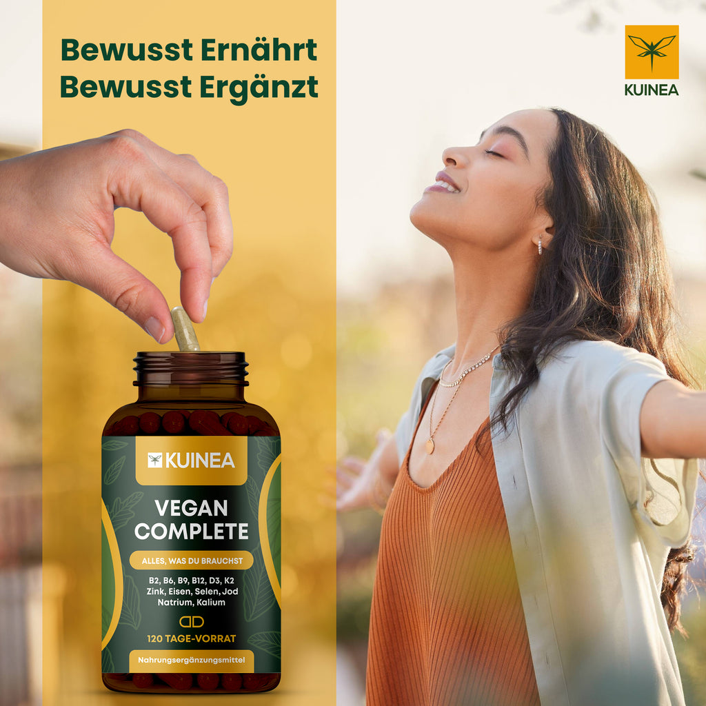KUINEA Vegan Complete – Multivitamin (120 Kapseln)